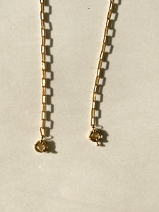 18K Gold Paperclip Face Mask Chain